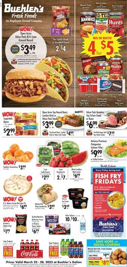 Weekly ad Buehler's Fresh Food 03/22/2023 - 03/28/2023