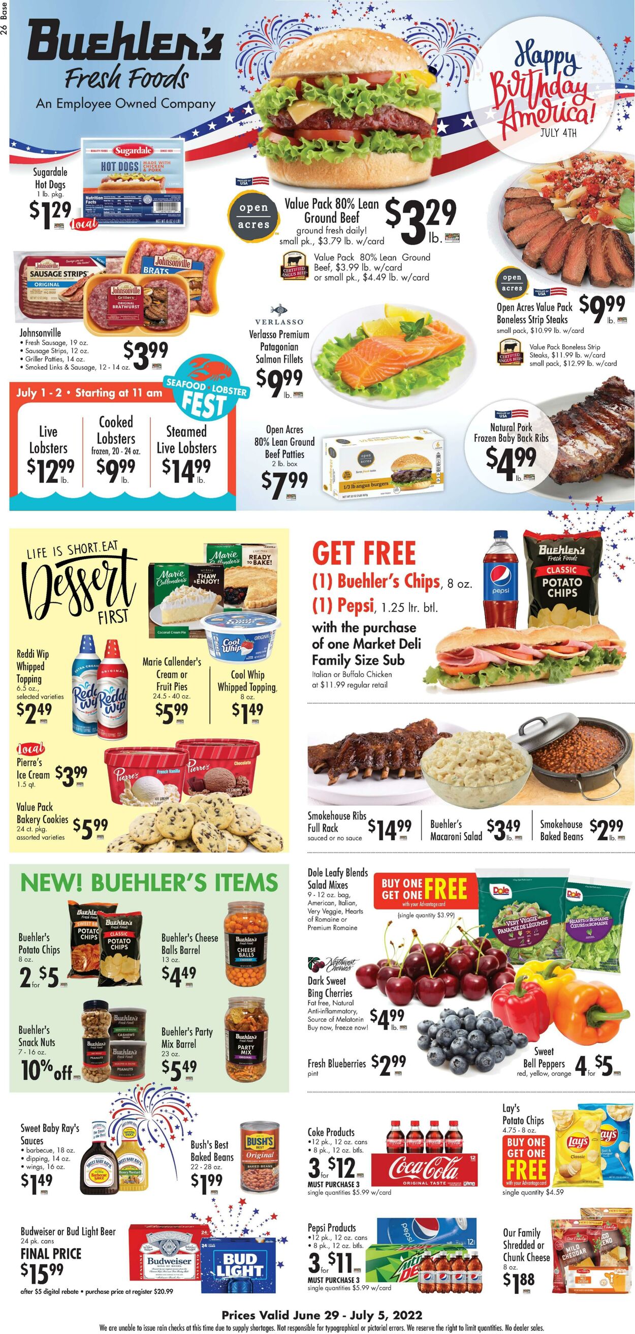 Weekly ad Buehler's Fresh Food 06/29/2022 - 07/05/2022