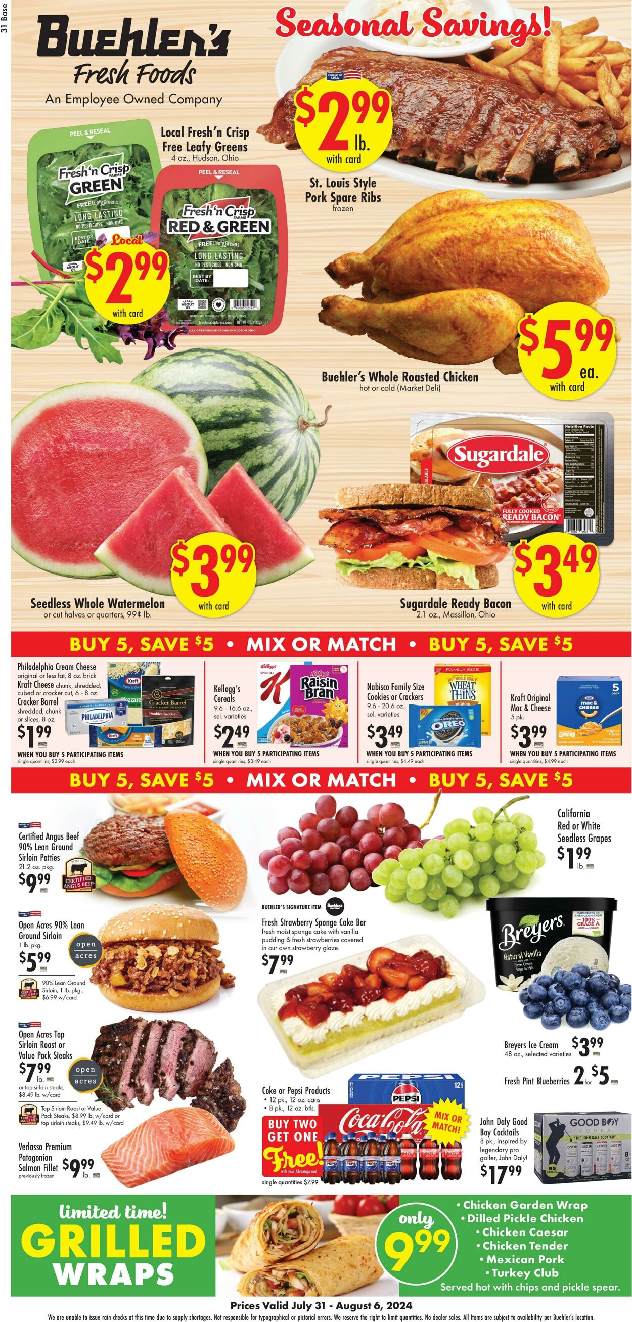 Weekly ad Buehler's Fresh Food 07/31/2024 - 08/06/2024