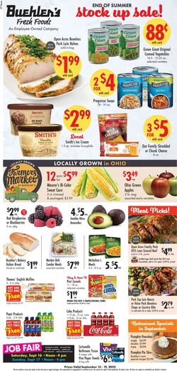 Weekly ad Buehler's Fresh Food 09/13/2023 - 09/19/2023
