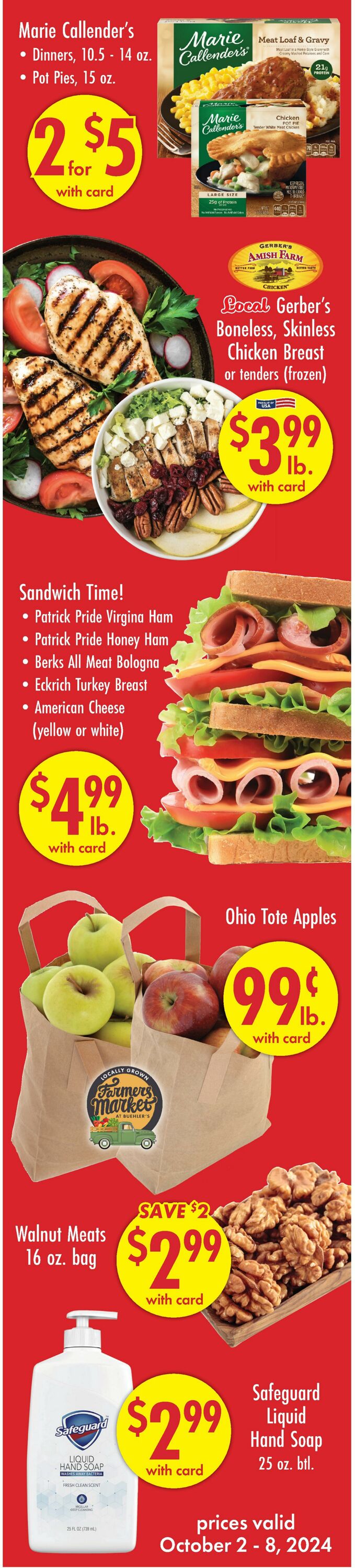 Weekly ad Buehler's Fresh Food 10/02/2024 - 10/08/2024