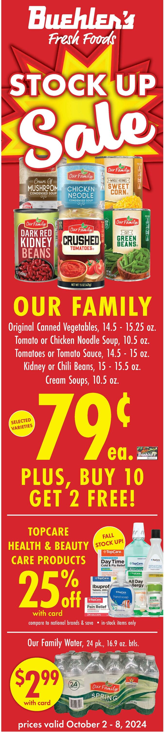 Weekly ad Buehler's Fresh Food 10/02/2024 - 10/08/2024