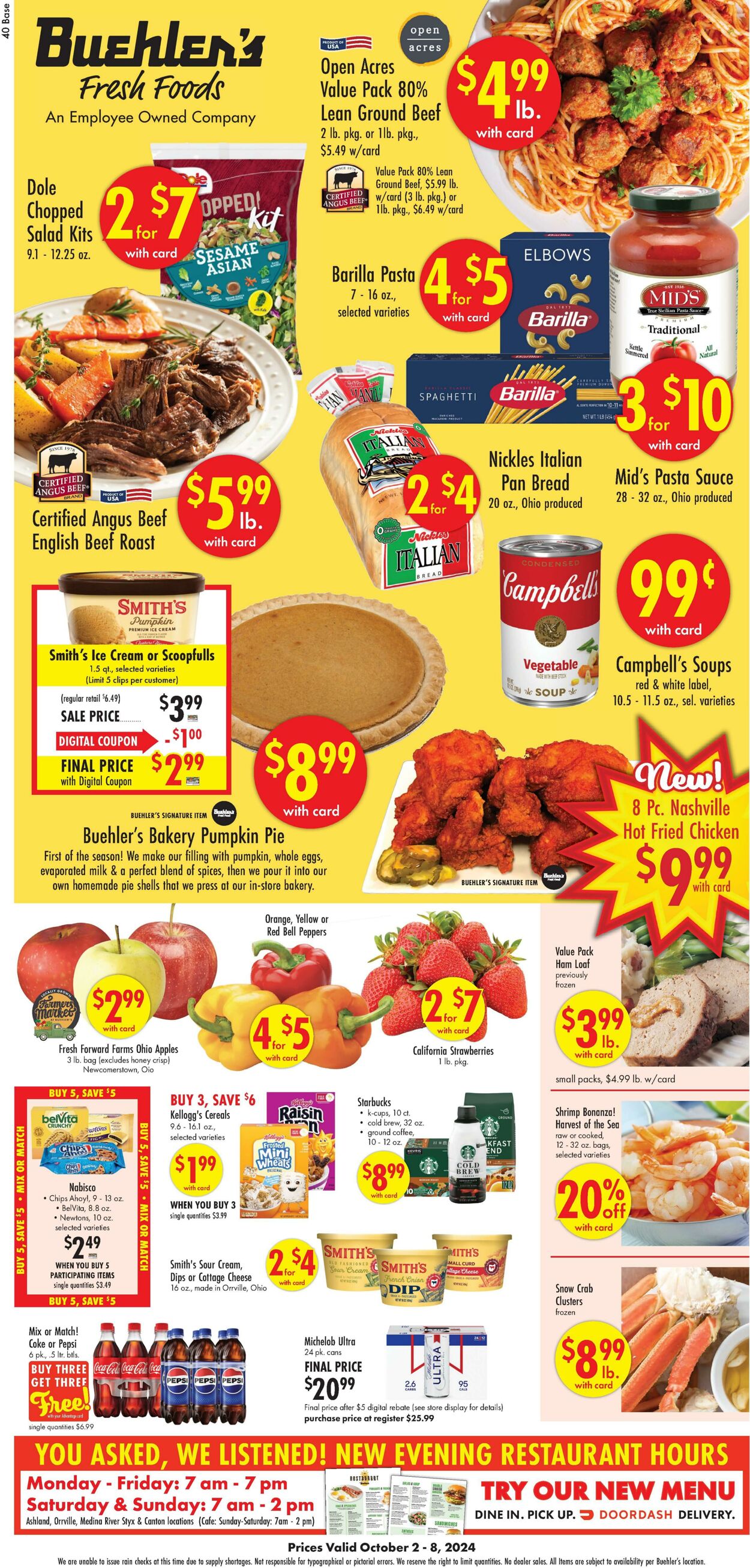 Weekly ad Buehler's Fresh Food 10/02/2024 - 10/08/2024