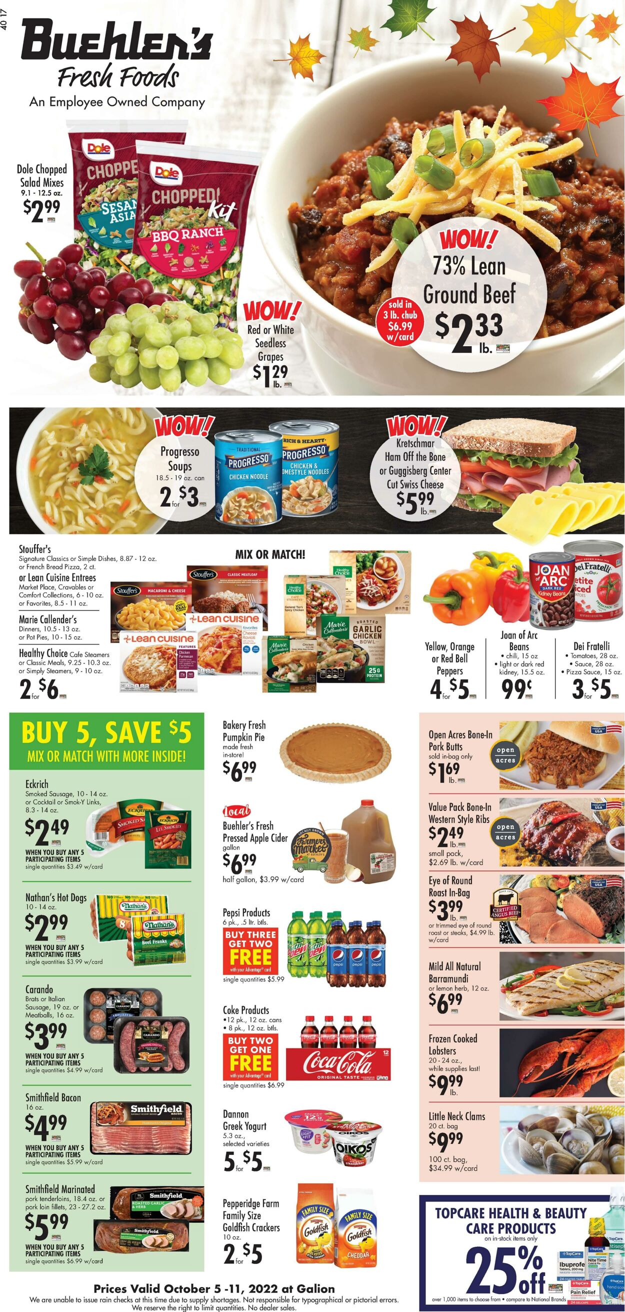 Weekly ad Buehler's Fresh Food 10/05/2022 - 10/11/2022