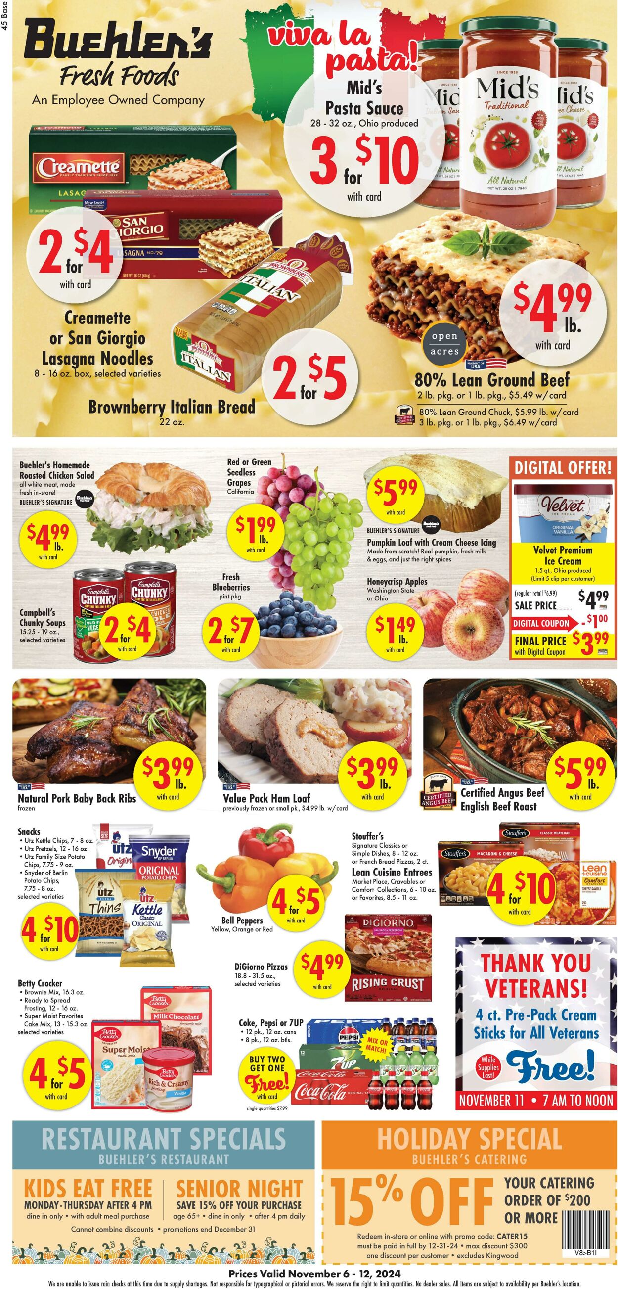 Weekly ad Buehler's Fresh Food 11/06/2024 - 11/12/2024