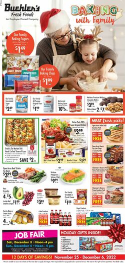 Weekly ad Buehler's Fresh Food 11/25/2022 - 12/06/2022