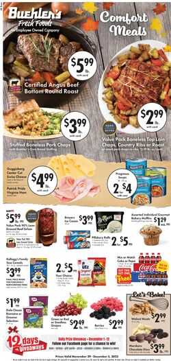 Weekly ad Buehler's Fresh Food 11/29/2023 - 12/05/2023