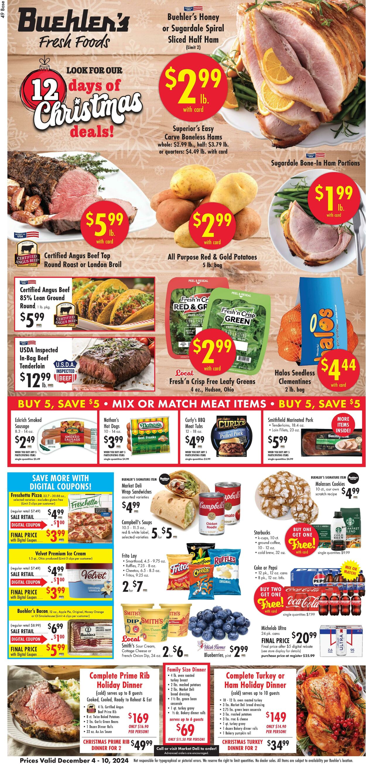 Weekly ad Buehler's Fresh Food 12/04/2024 - 12/10/2024