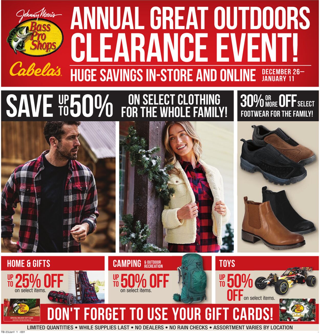 Weekly ad Cabela's 01/01/2023 - 01/31/2023