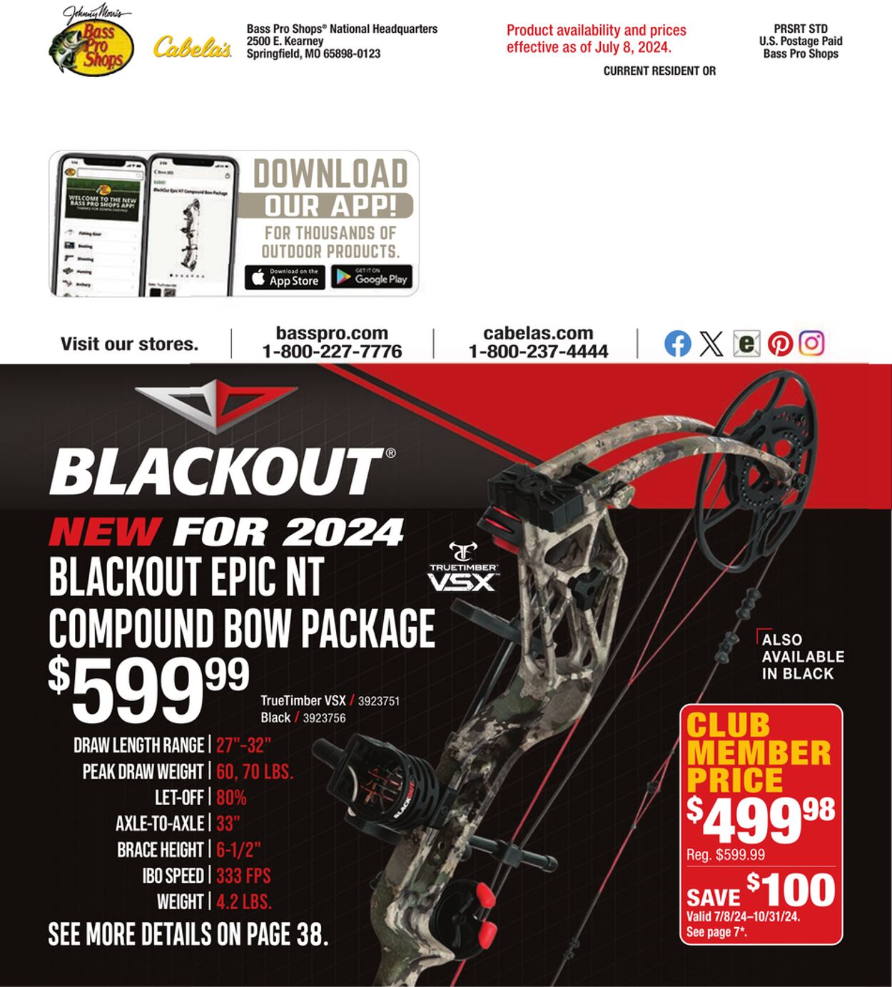 Weekly ad Cabela's 07/04/2024 - 11/30/2024