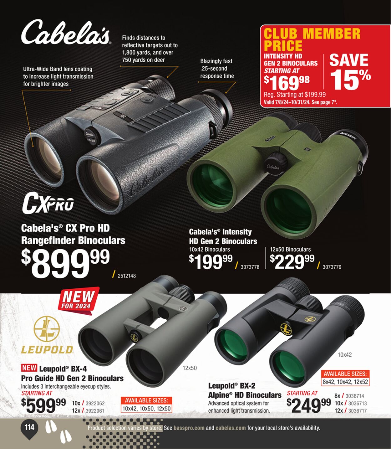 Weekly ad Cabela's 07/04/2024 - 11/30/2024