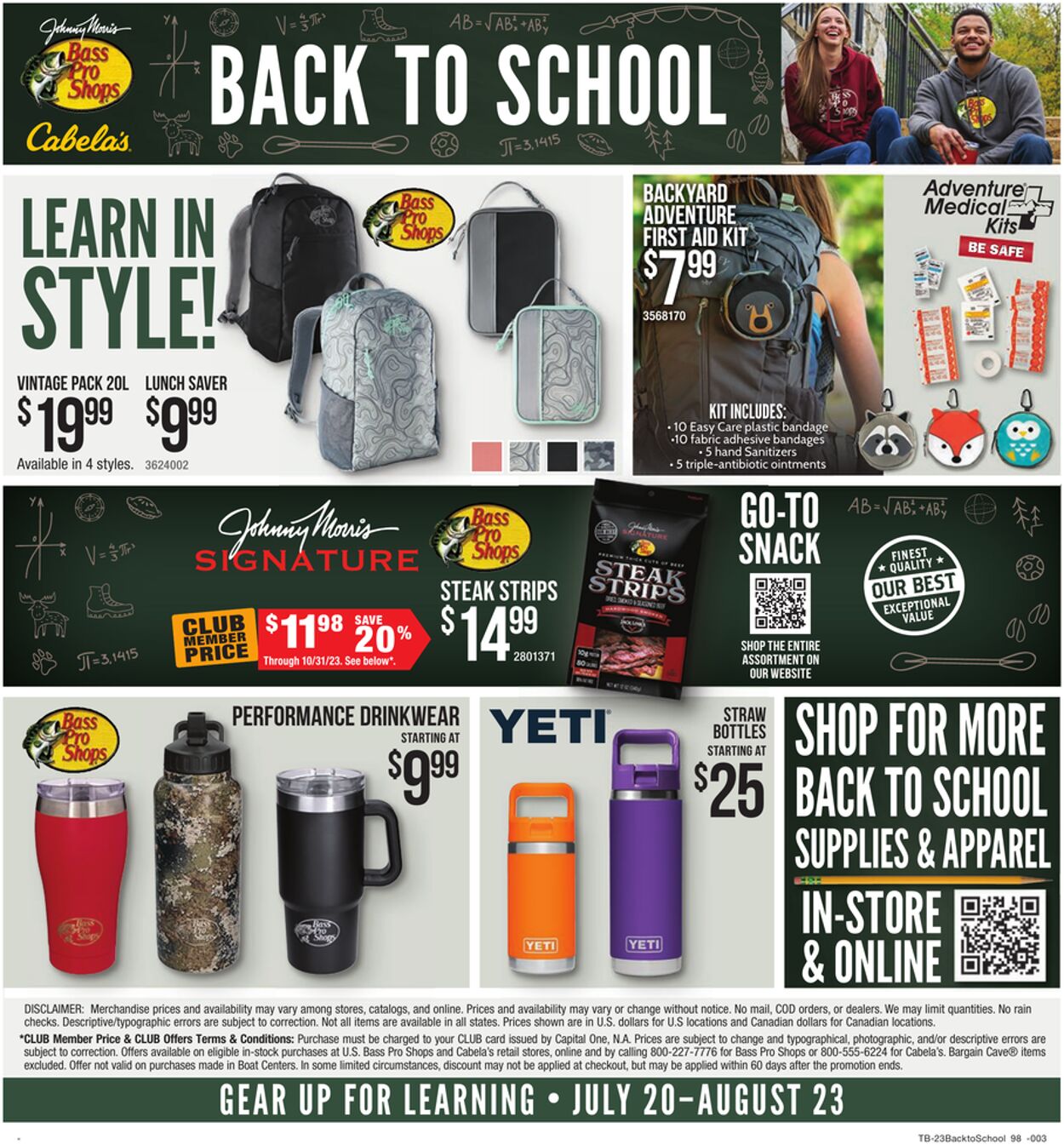 Weekly ad Cabela's 07/20/2023 - 08/23/2023