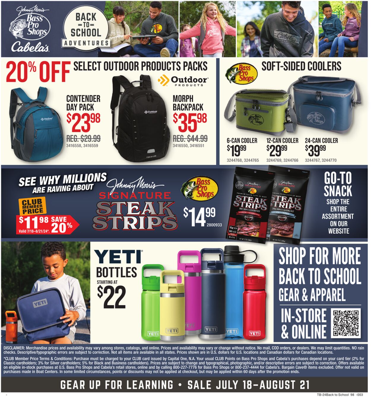 Weekly ad Cabela's 07/18/2024 - 08/21/2024