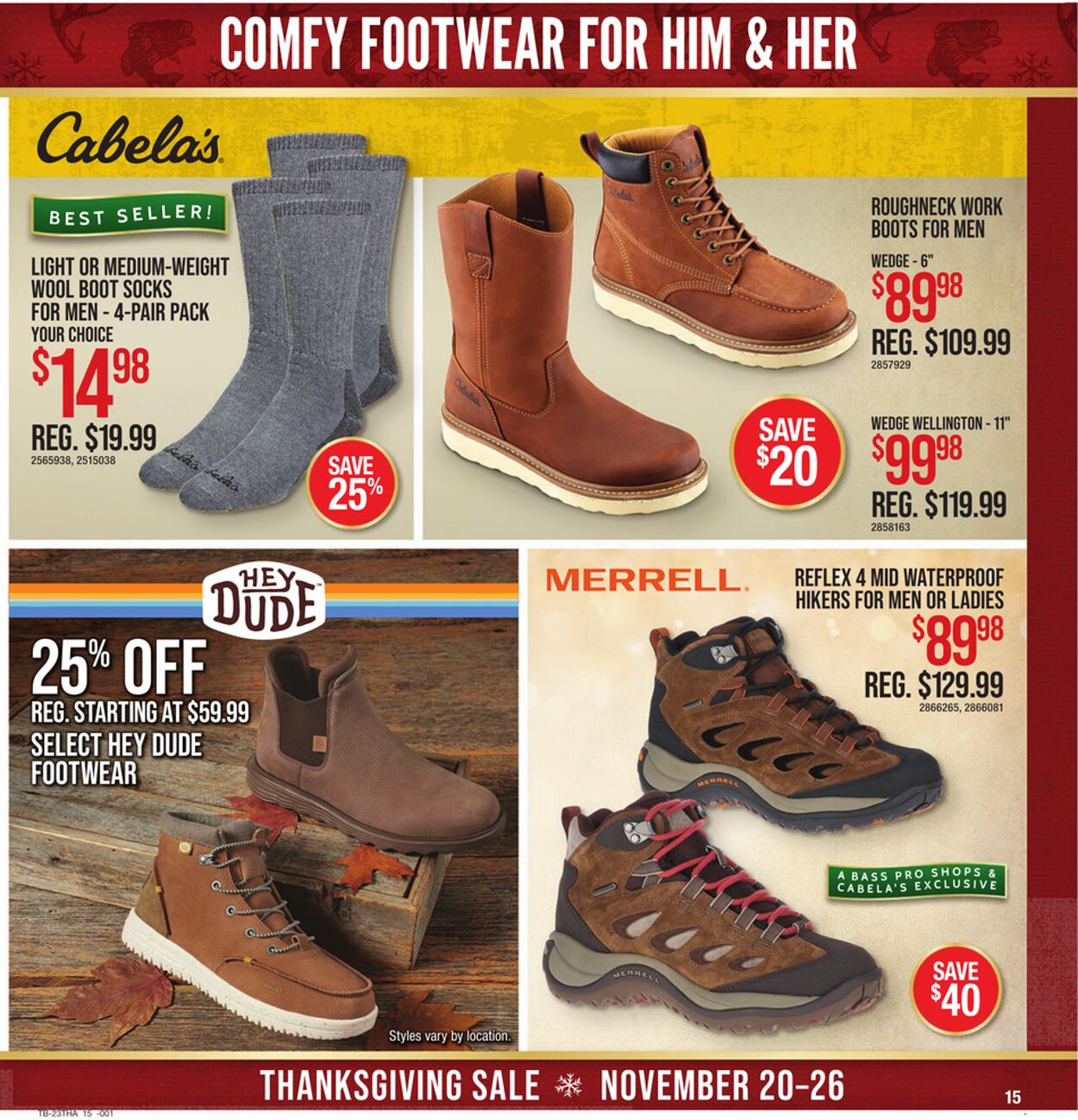 Weekly ad Cabela's 11/20/2023 - 11/26/2023