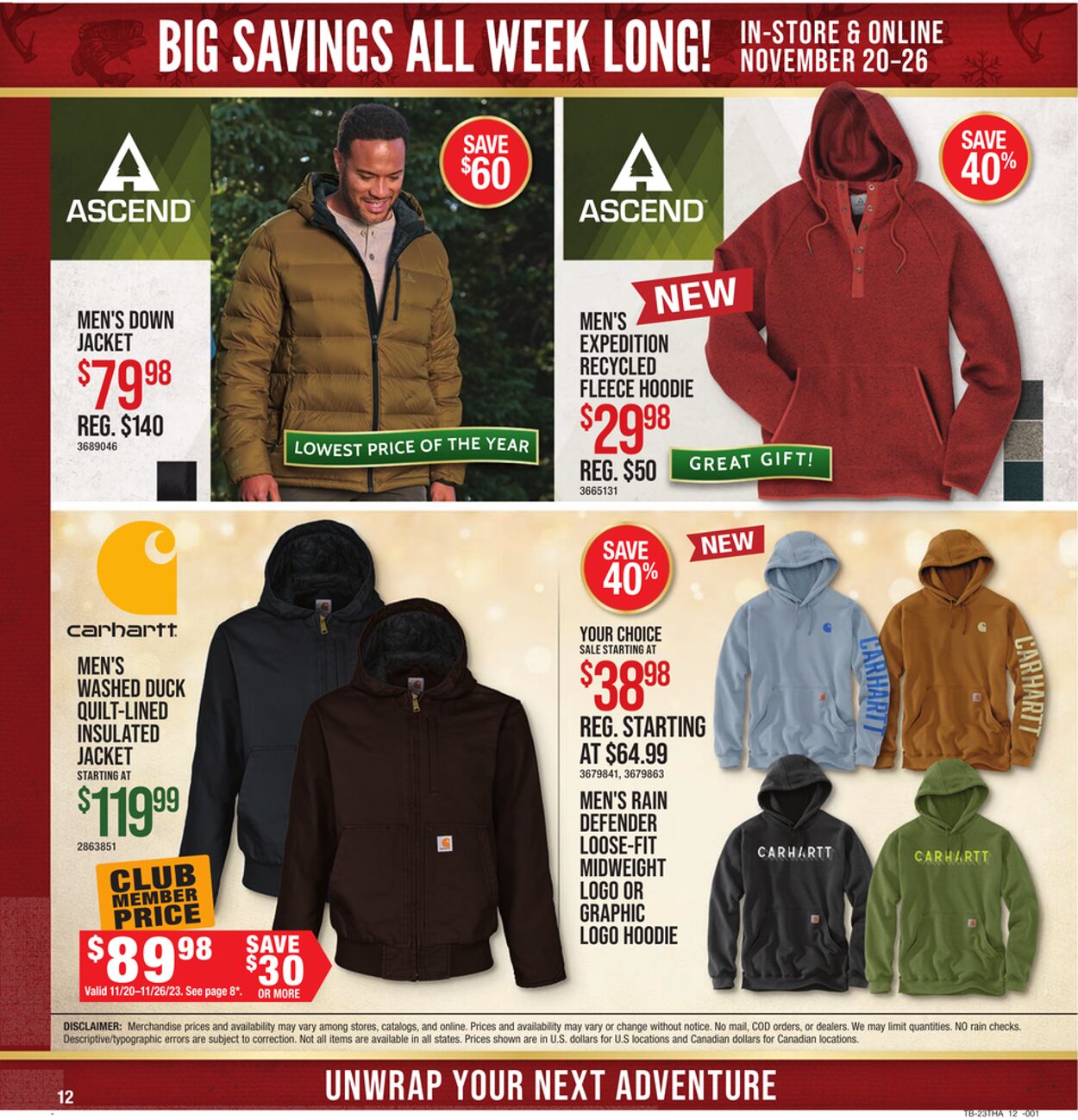 Weekly ad Cabela's 11/20/2023 - 11/26/2023
