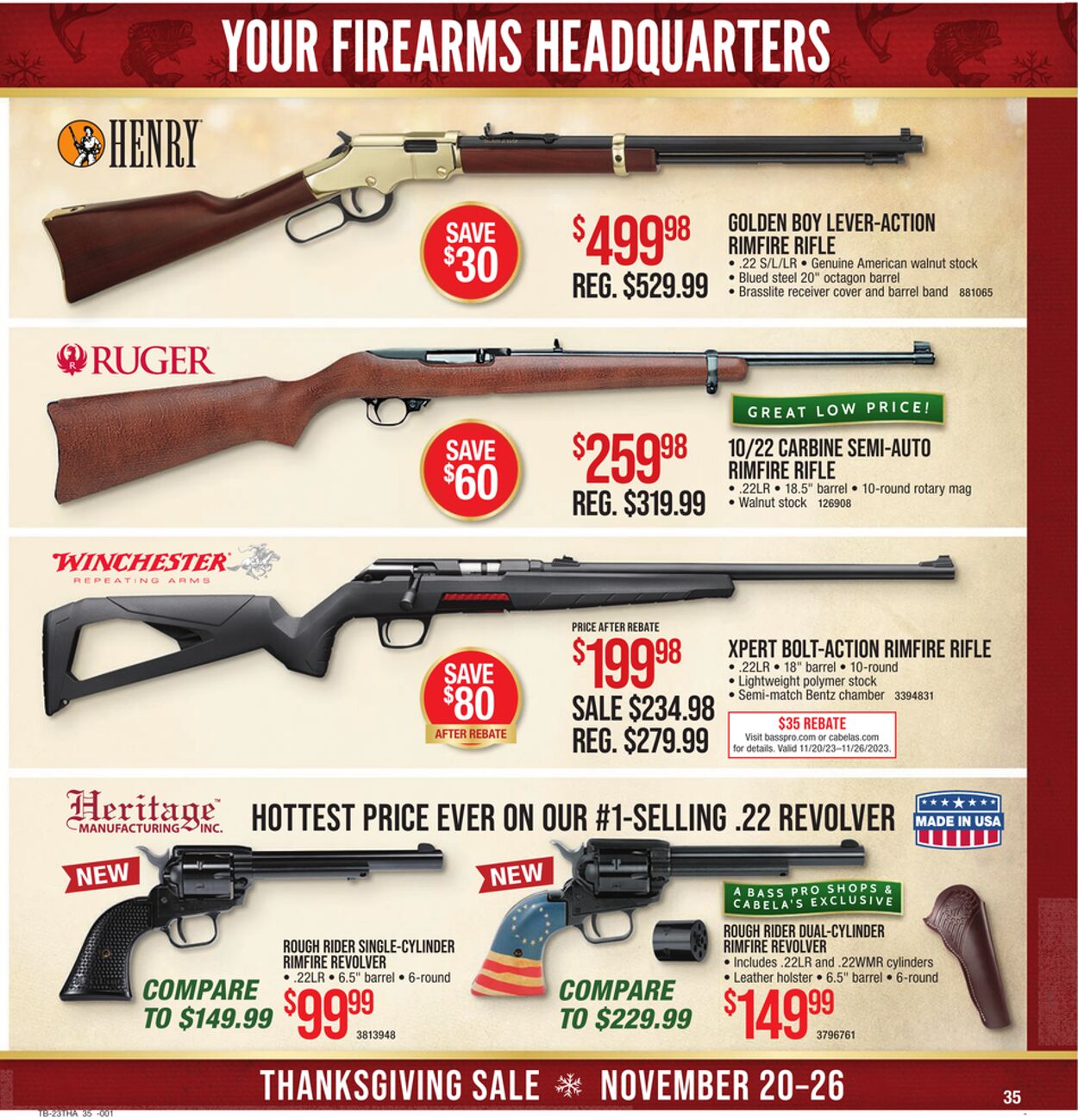 Weekly ad Cabela's 11/20/2023 - 11/26/2023