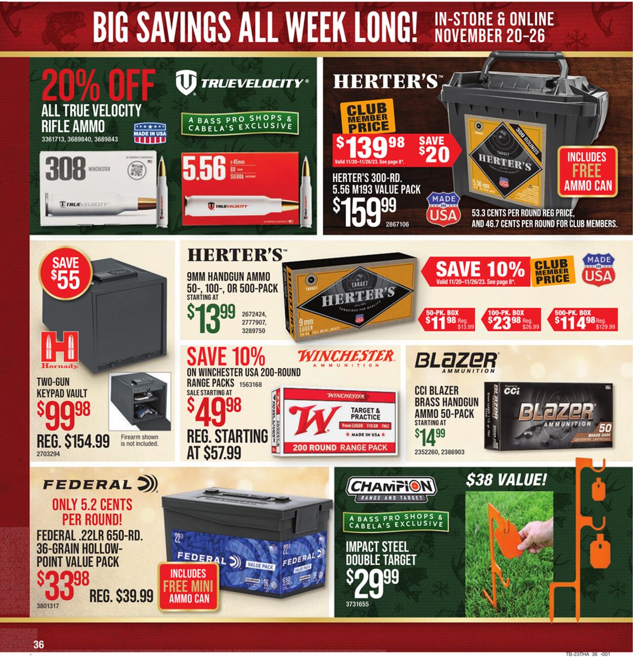 Weekly ad Cabela's 11/20/2023 - 11/26/2023