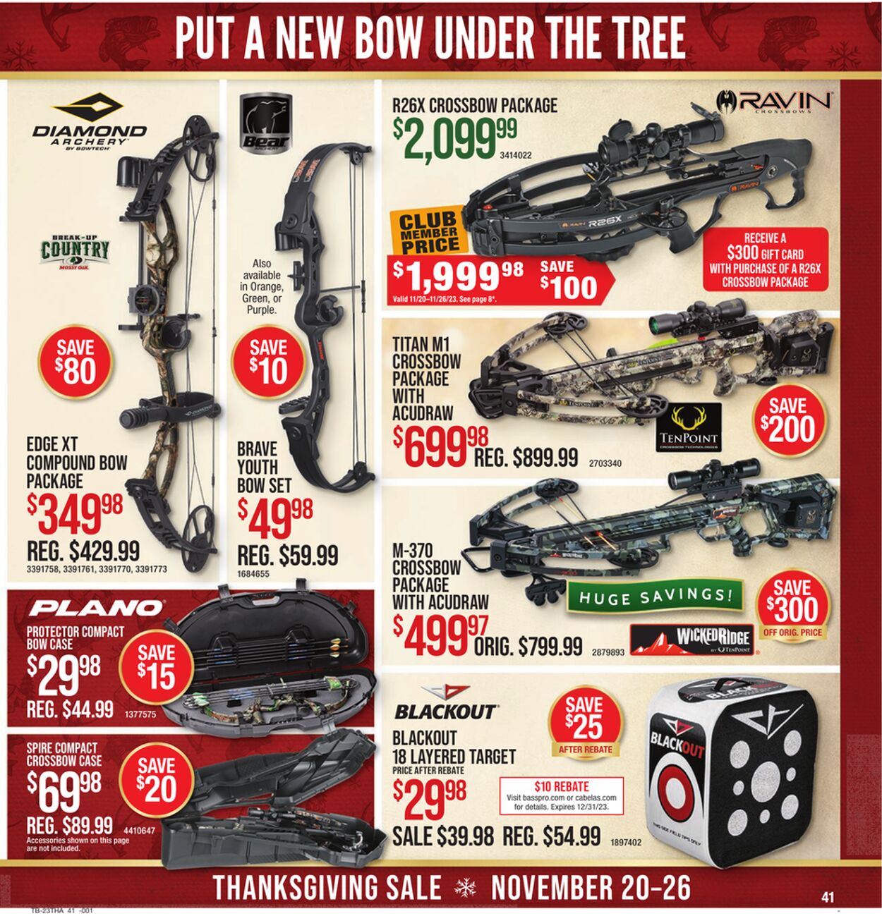 Weekly ad Cabela's 11/20/2023 - 11/26/2023