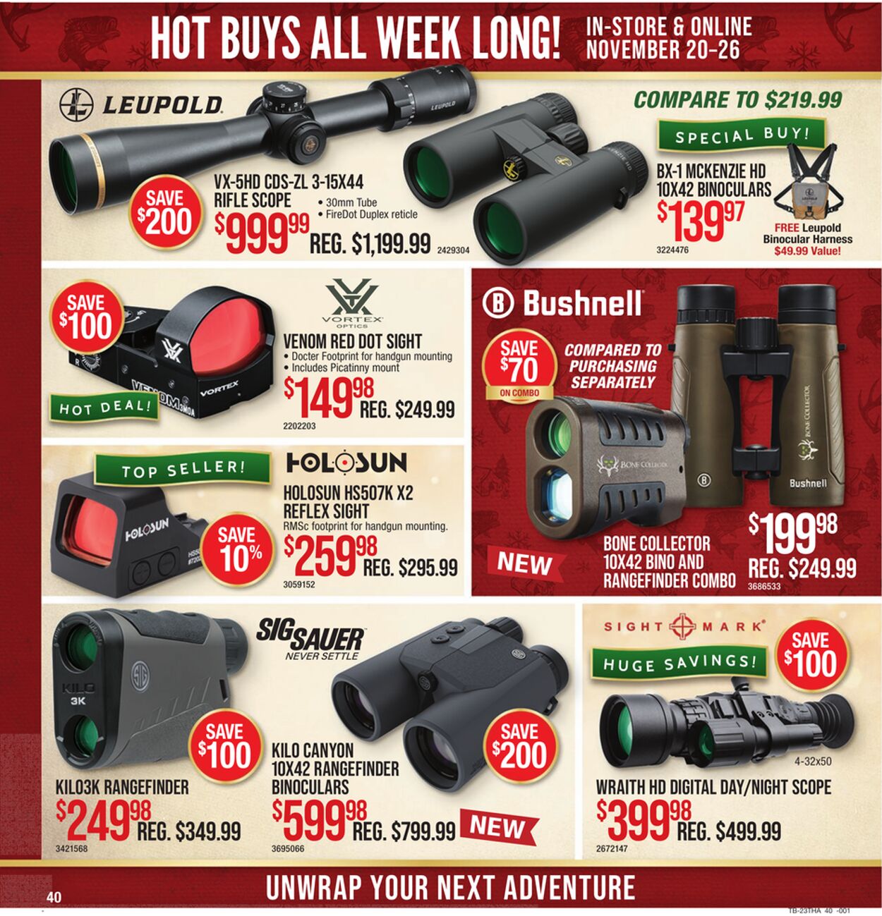 Weekly ad Cabela's 11/20/2023 - 11/26/2023