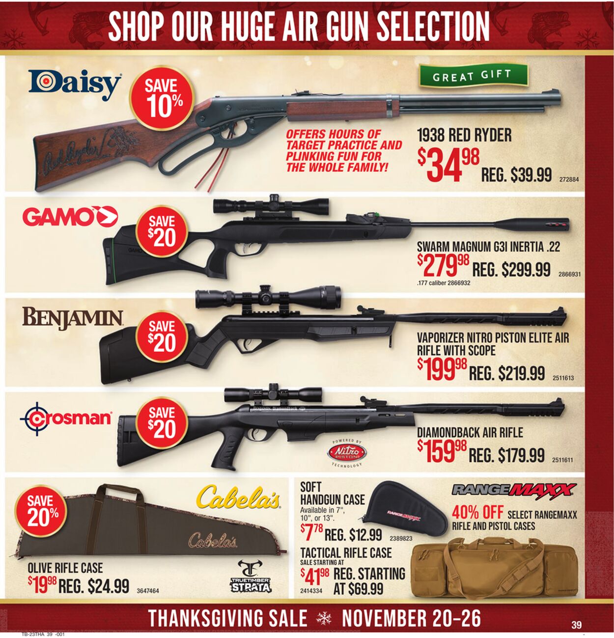 Weekly ad Cabela's 11/20/2023 - 11/26/2023