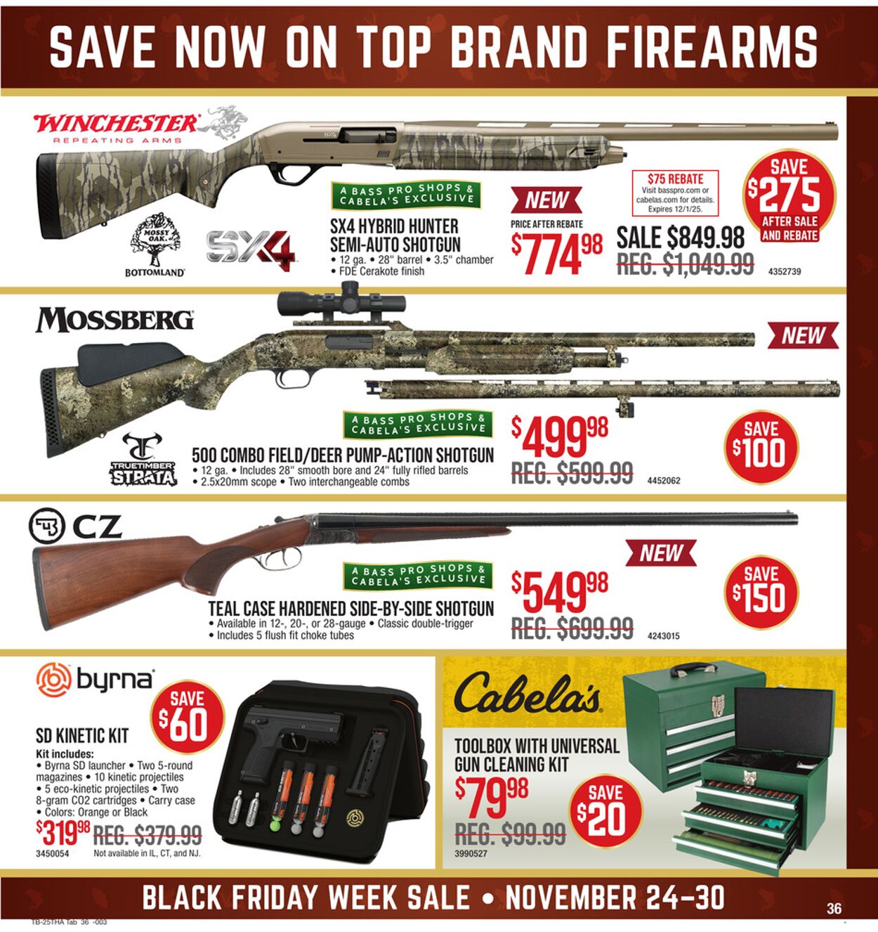 Weekly ad Cabela's 11/24/2025 - 11/30/2025