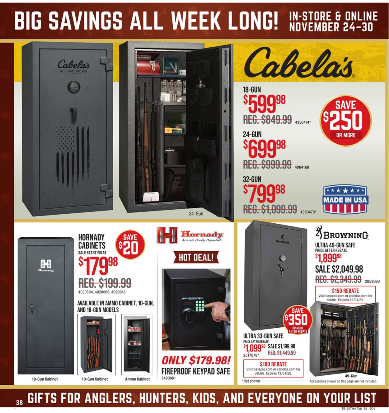 Weekly ad Cabela's 11/24/2025 - 11/30/2025