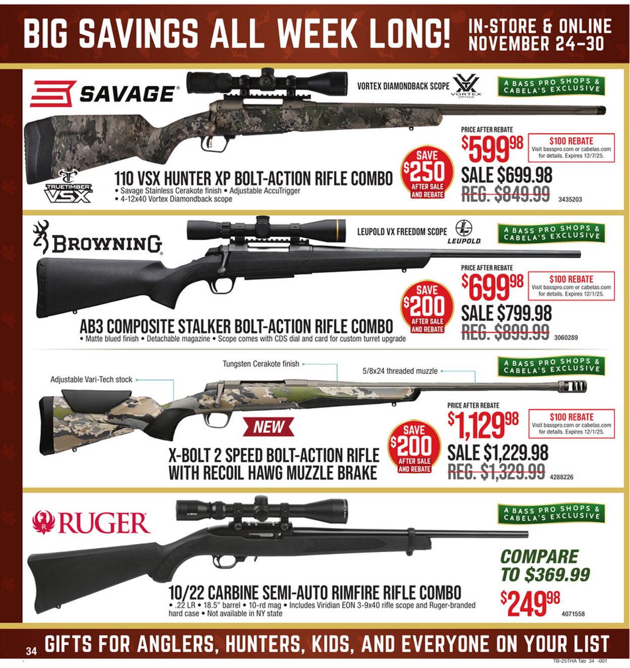 Weekly ad Cabela's 11/24/2025 - 11/30/2025