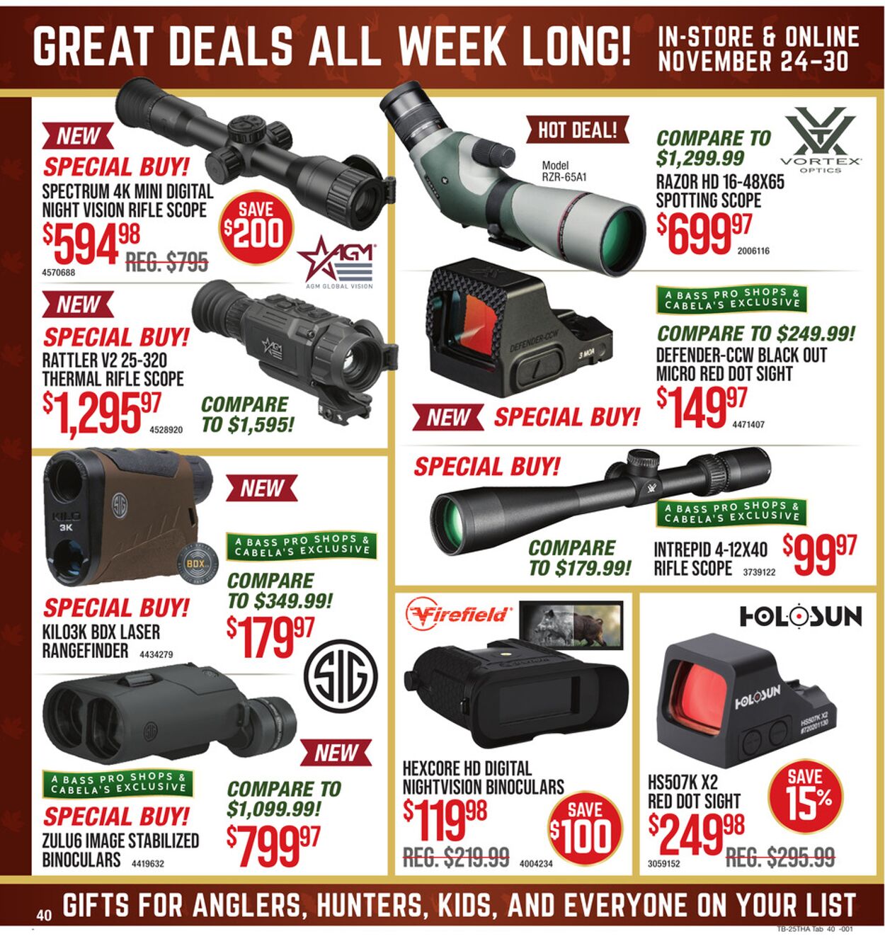 Weekly ad Cabela's 11/24/2025 - 11/30/2025