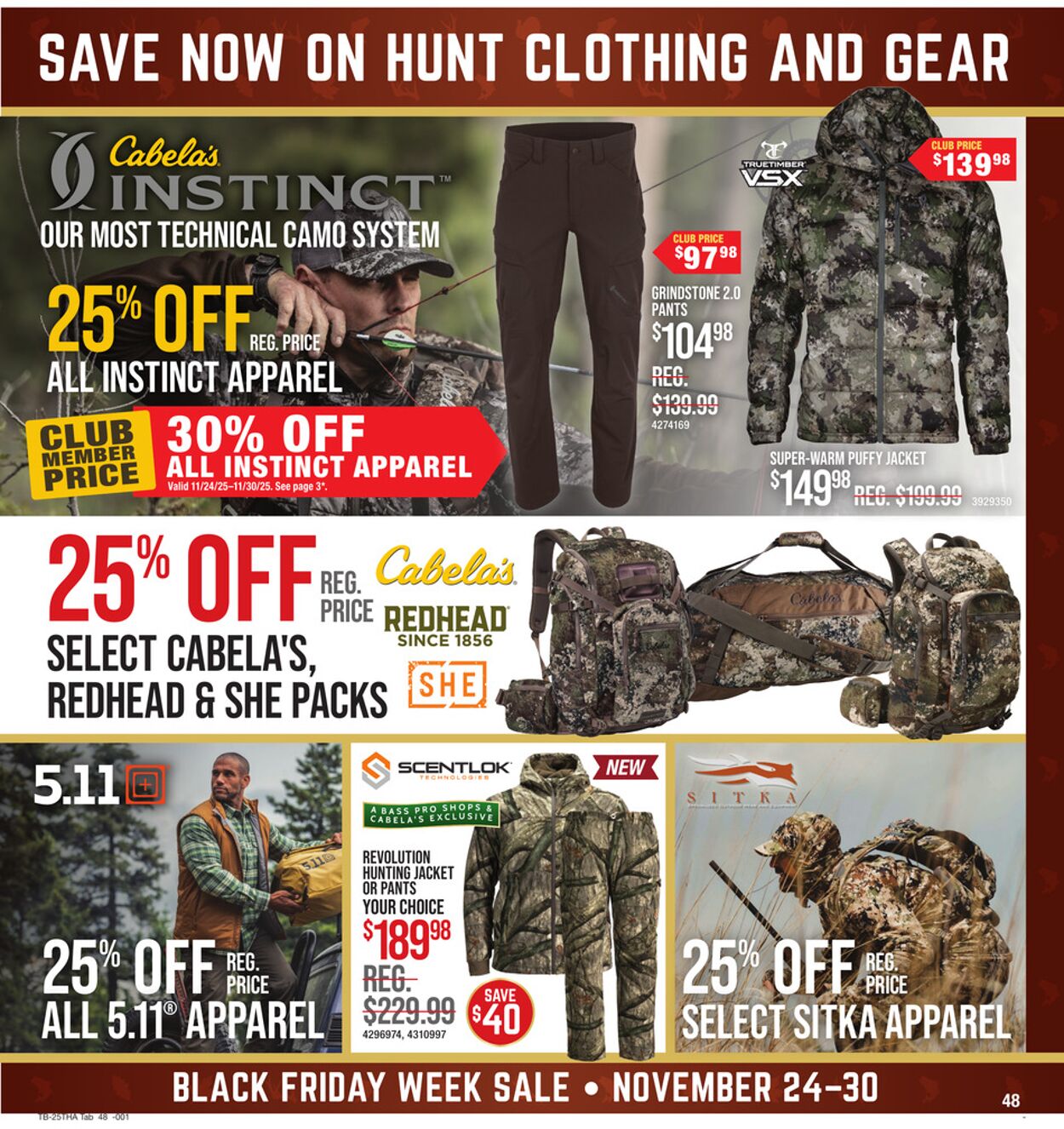 Weekly ad Cabela's 11/24/2025 - 11/30/2025