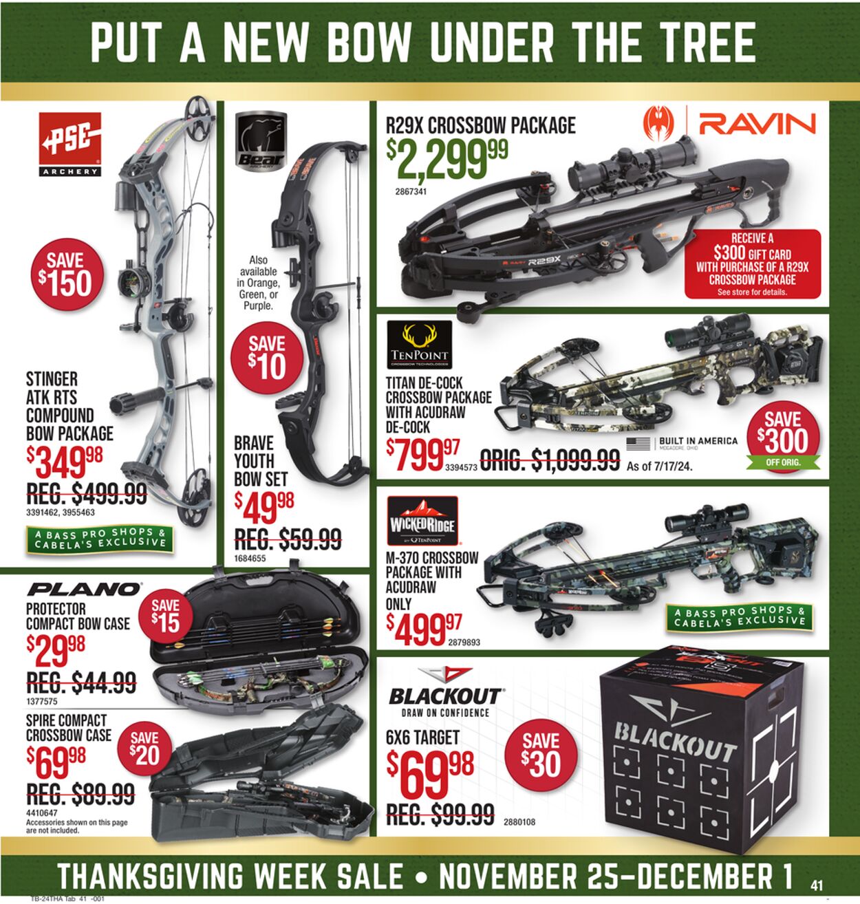 Weekly ad Cabela's 11/25/2024 - 12/01/2024