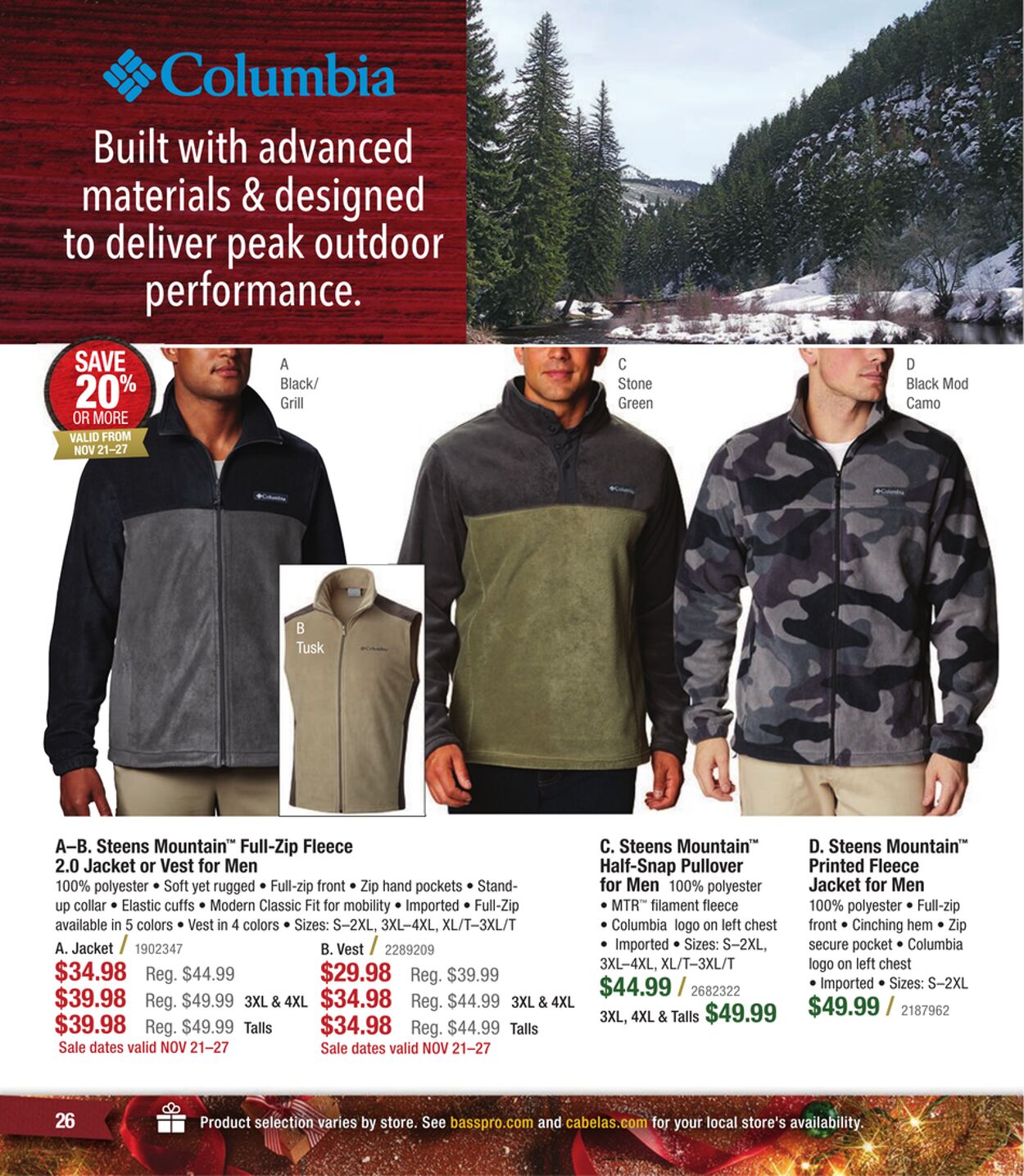 Weekly ad Cabela's 12/01/2022 - 01/31/2023