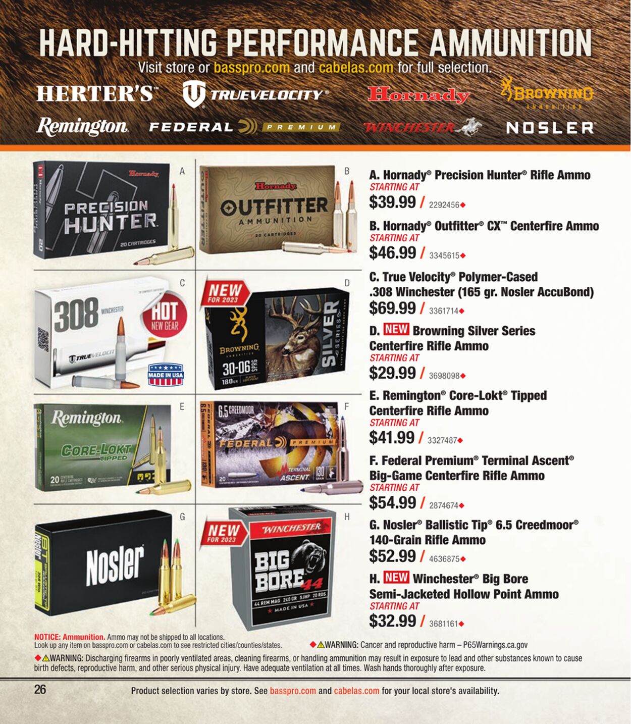 Weekly ad Cabela's 08/31/2023 - 12/30/2023