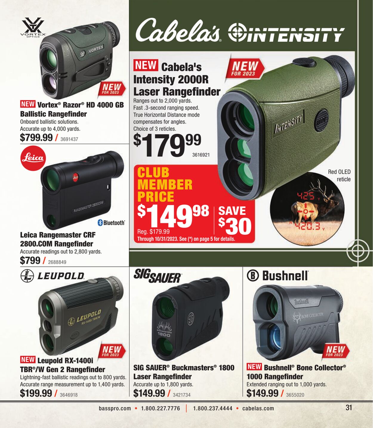 Weekly ad Cabela's 08/31/2023 - 12/30/2023