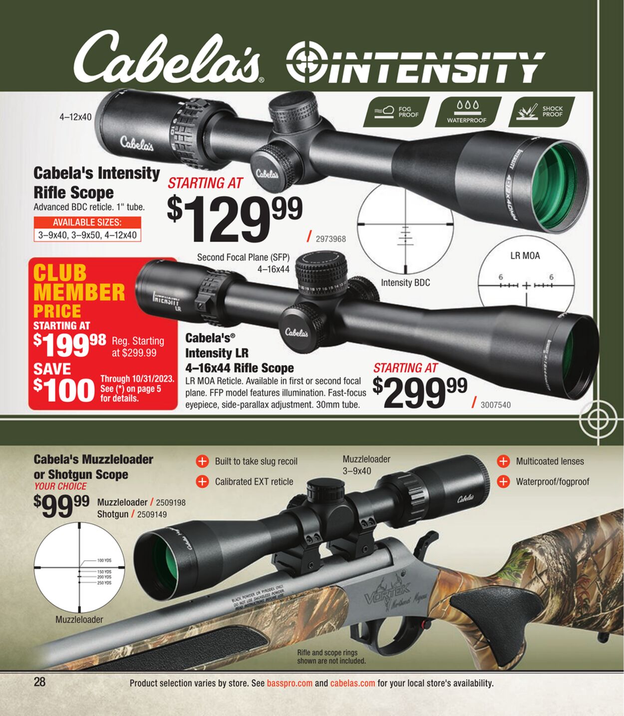 Weekly ad Cabela's 08/31/2023 - 12/30/2023