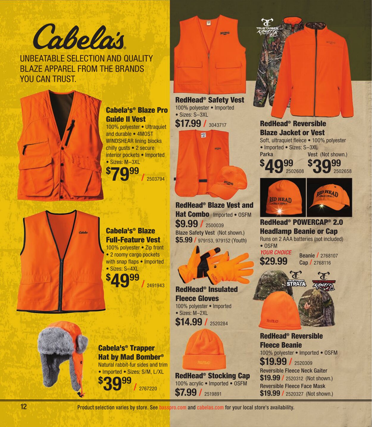 Weekly ad Cabela's 08/31/2023 - 12/30/2023