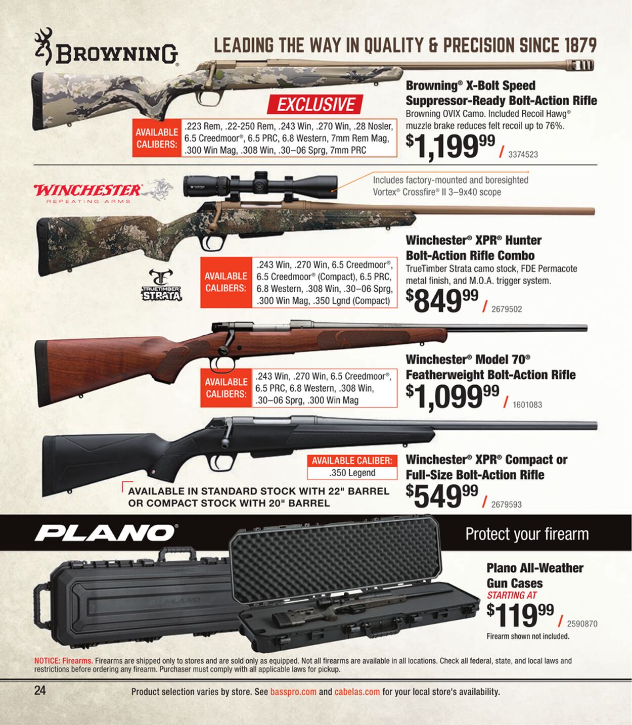 Weekly ad Cabela's 08/31/2023 - 12/30/2023