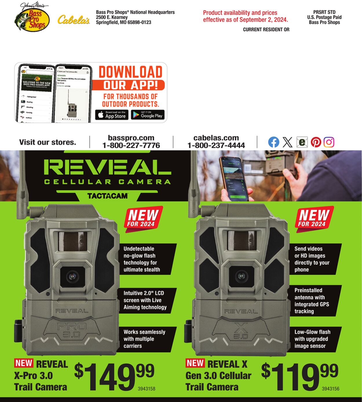 Weekly ad Cabela's 08/29/2024 - 01/29/2025