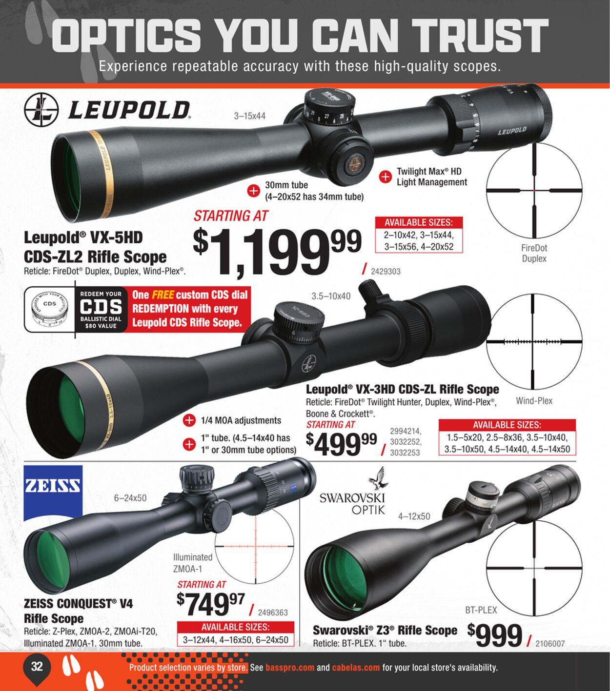 Weekly ad Cabela's 08/29/2024 - 01/29/2025