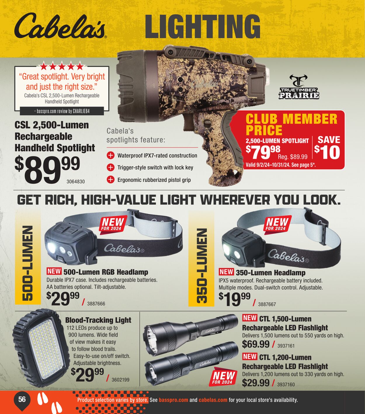 Weekly ad Cabela's 08/29/2024 - 01/29/2025