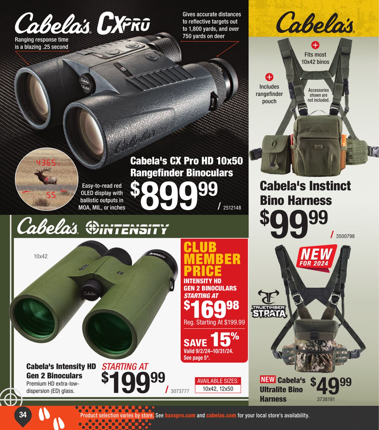 Weekly ad Cabela's 08/29/2024 - 01/29/2025