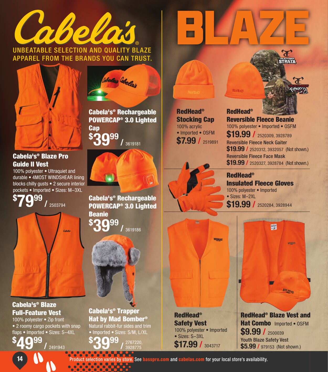 Weekly ad Cabela's 08/29/2024 - 01/29/2025