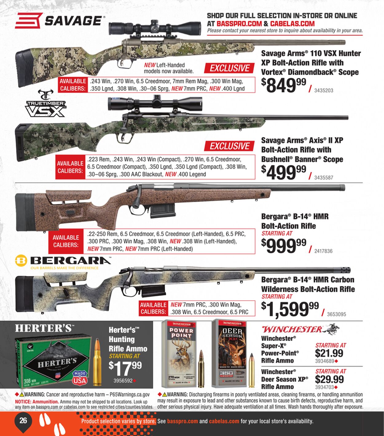 Weekly ad Cabela's 08/29/2024 - 01/29/2025