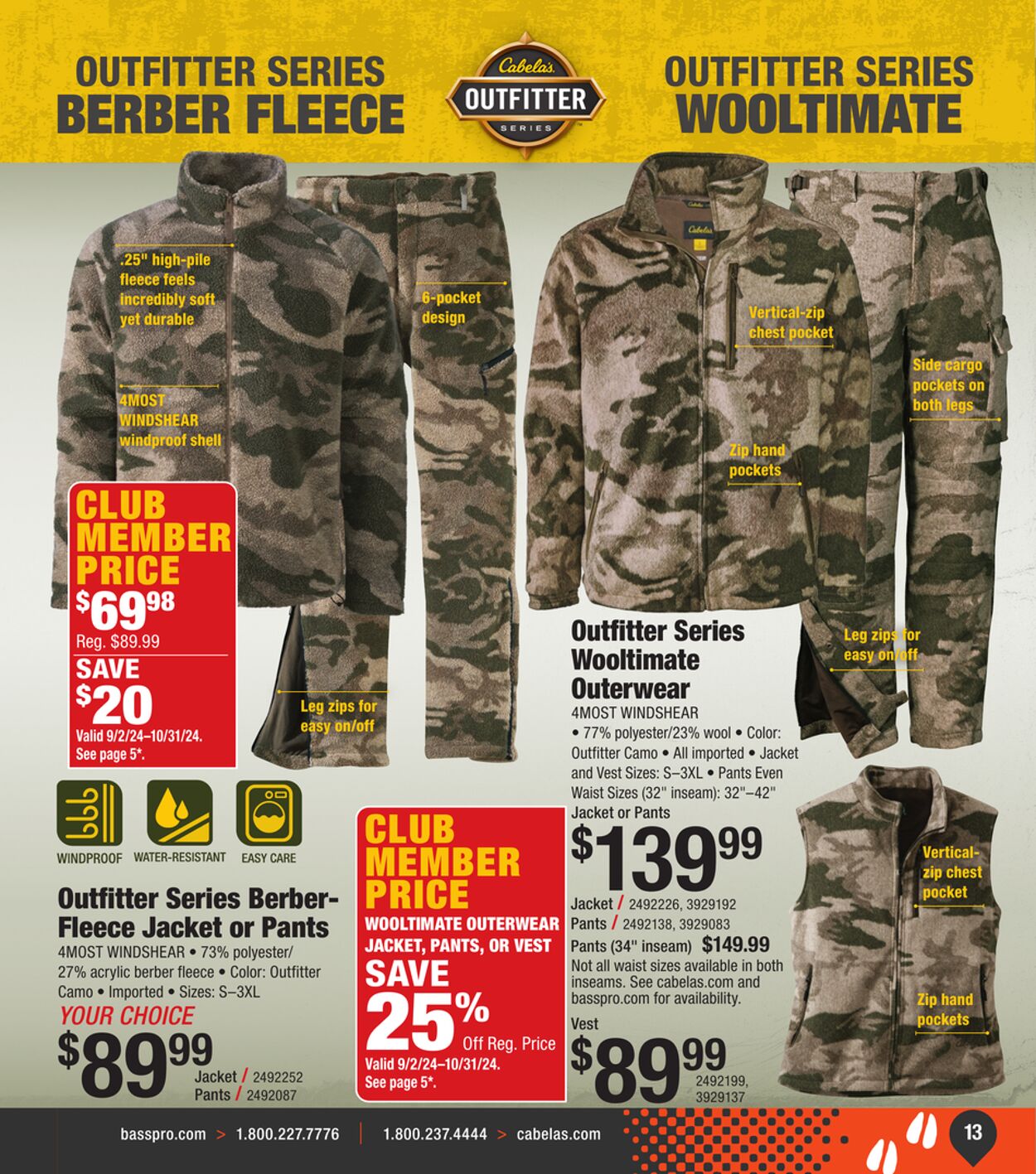 Weekly ad Cabela's 08/29/2024 - 01/29/2025