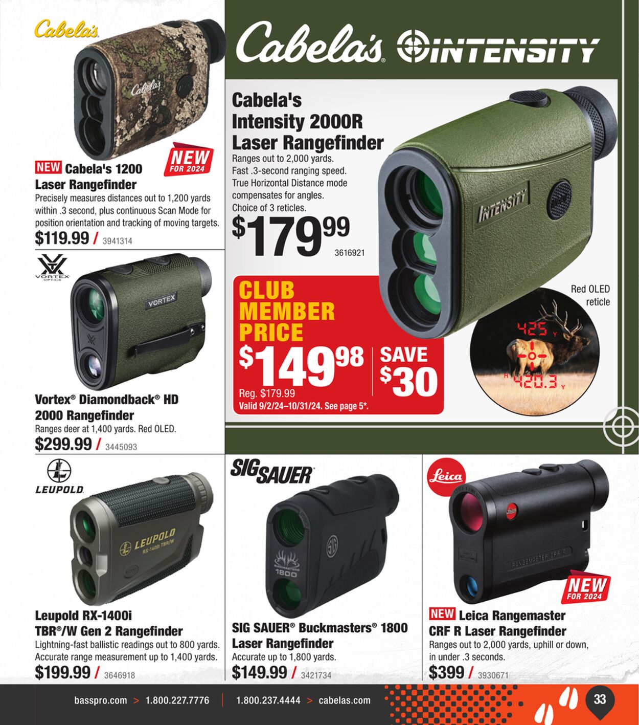 Weekly ad Cabela's 08/29/2024 - 01/29/2025