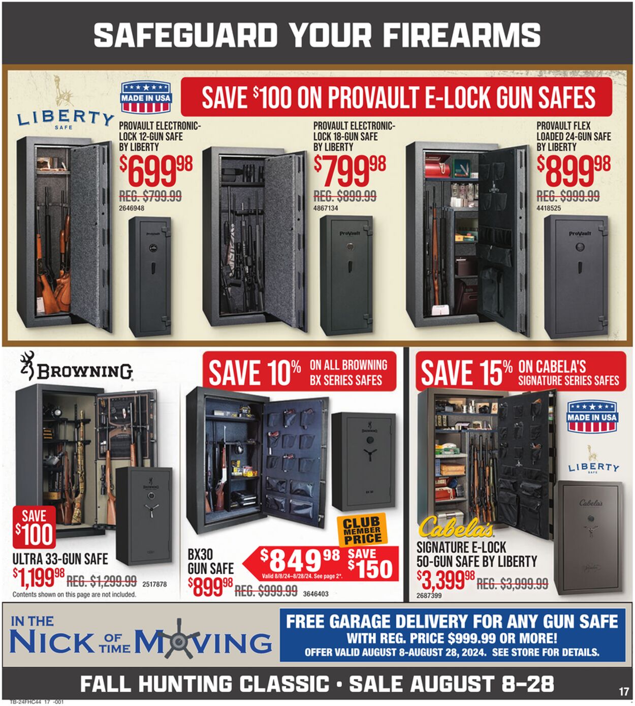 Weekly ad Cabela's 08/08/2024 - 08/28/2024