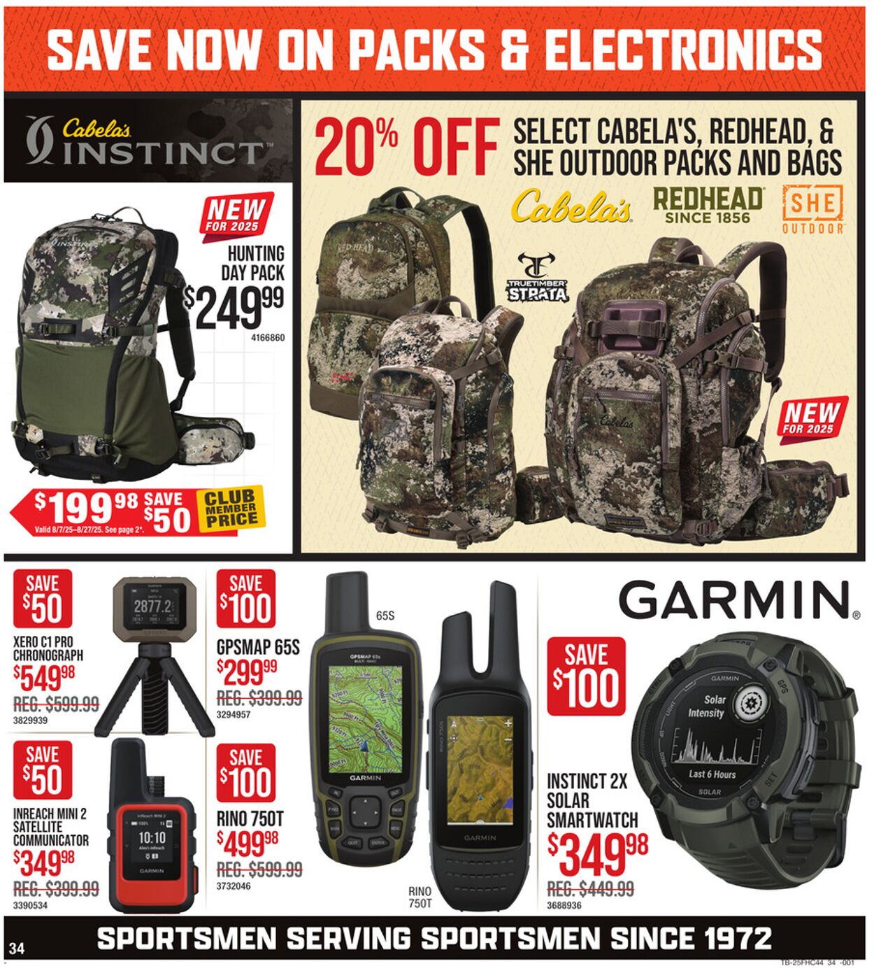 Weekly ad Cabela's 08/07/2025 - 08/27/2025