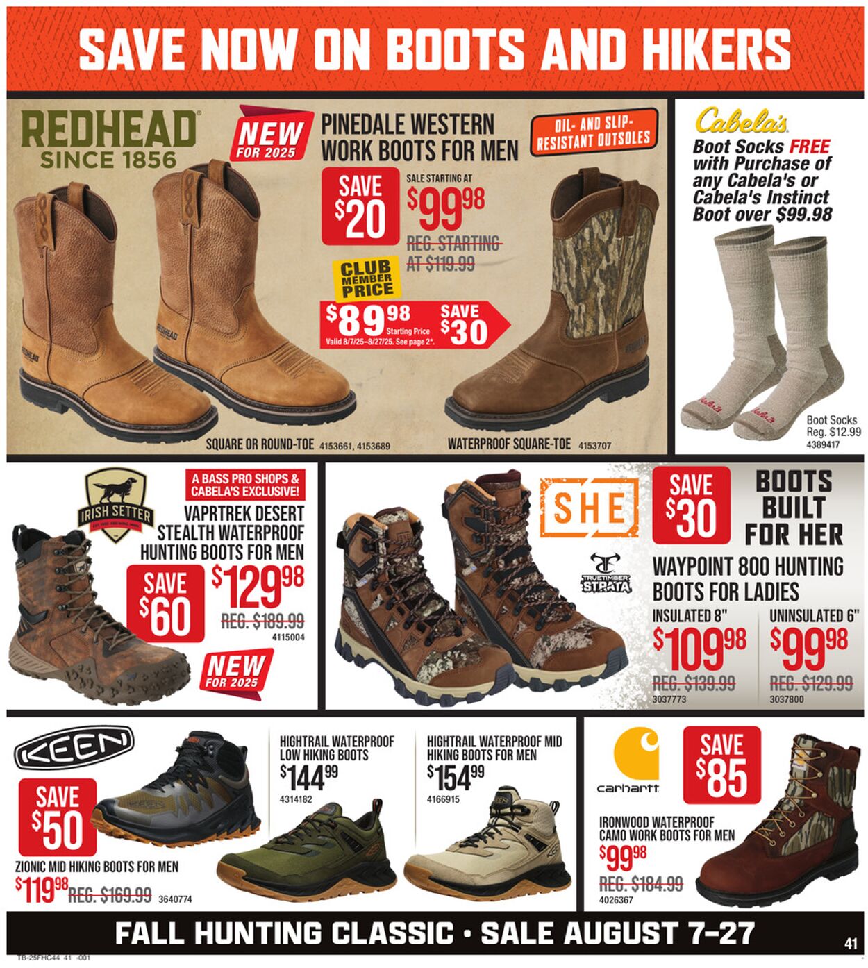 Weekly ad Cabela's 08/07/2025 - 08/27/2025