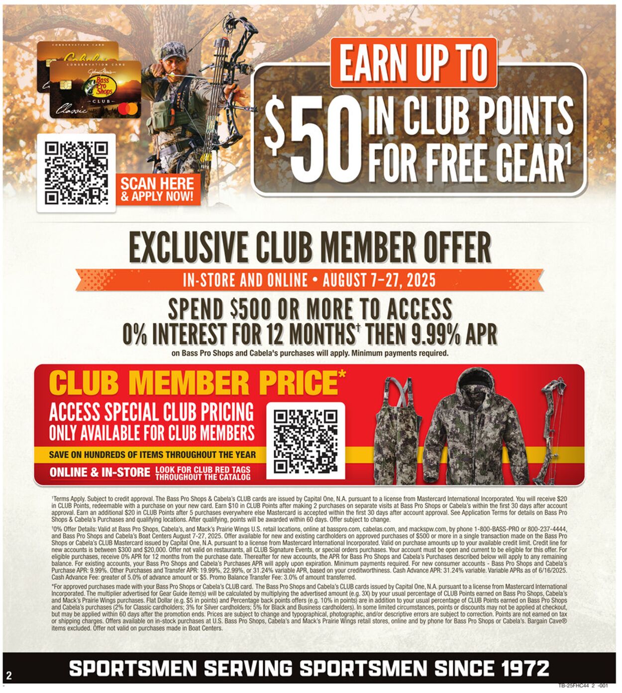 Weekly ad Cabela's 08/07/2025 - 08/27/2025