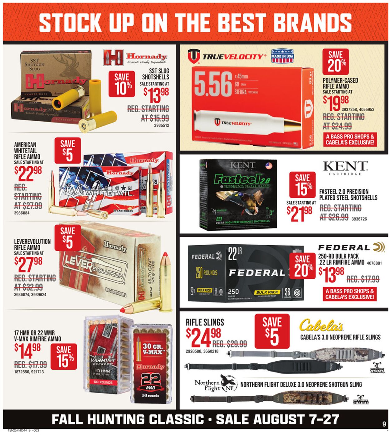 Weekly ad Cabela's 08/07/2025 - 08/27/2025