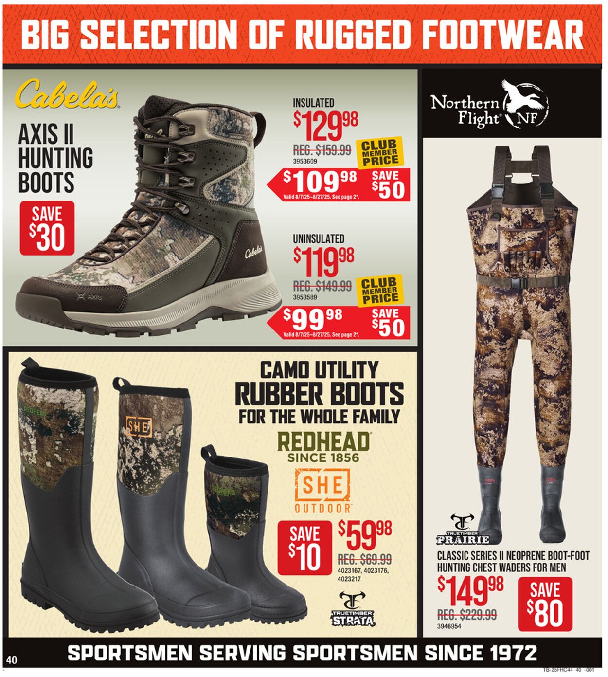 Weekly ad Cabela's 08/07/2025 - 08/27/2025